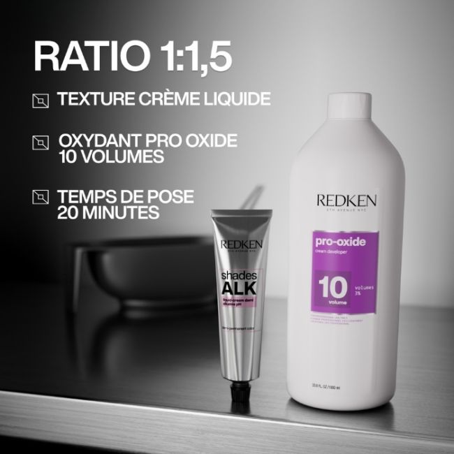 Coloration ton sur ton alcalin sans ammoniaque Shades ALK 6V Fresh Lavender Redken 60ml