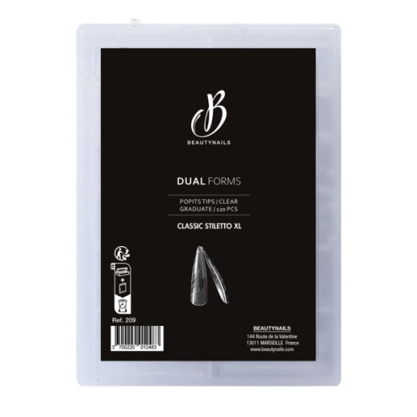 Capsules extension d'ongles Dual Forms Classic Stiletto XL BeautyNails
