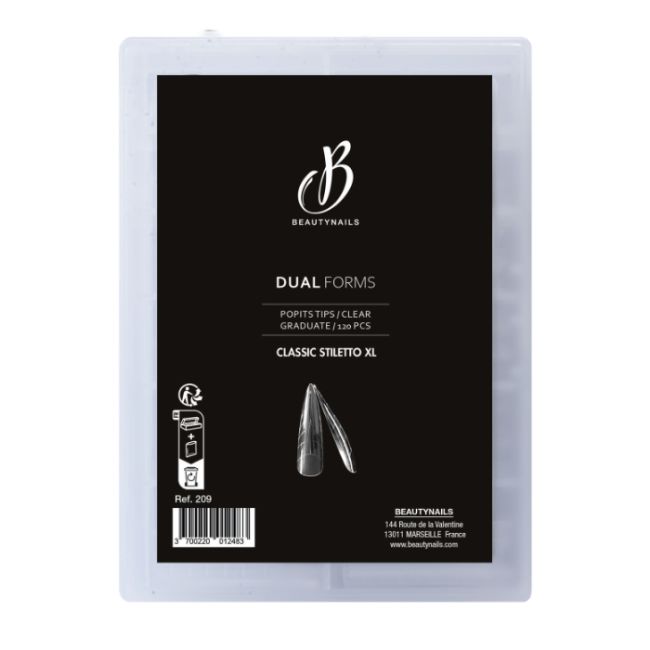 Capsules extension d'ongles Dual Forms Classic Stiletto XL BeautyNails
