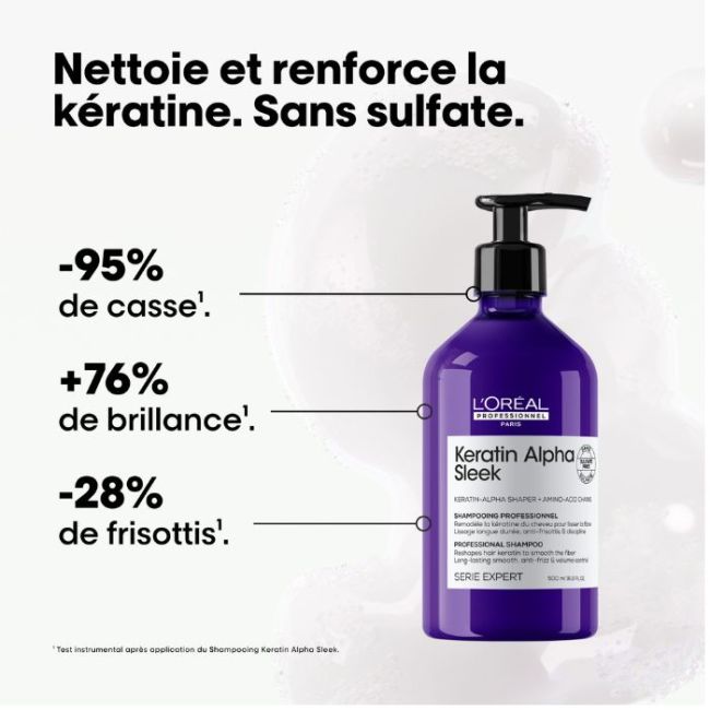 Champú Keratin Alpha Sleek L'Oréal Professionnel 500ML