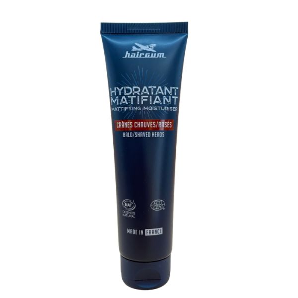 Crème hydratante matifiante pour crânes chauves/rasés Hairgum 100ml