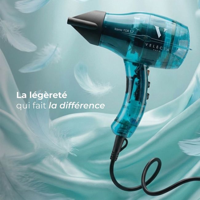 Ionic hair dryer TGR 1.7 turquoise 1740W Velecta® Paris