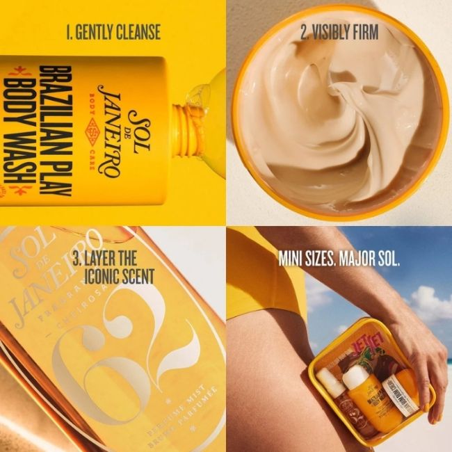 Coffret Soin Corps Bum Bum Jet Set Sol de Janeiro