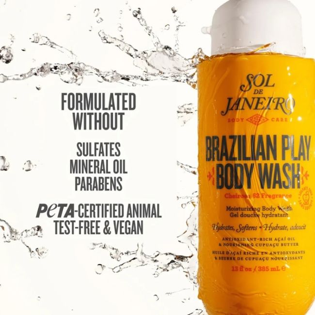 Gel Douche Crème Brazilian Play Shower wash Sol de Janeiro 385ml