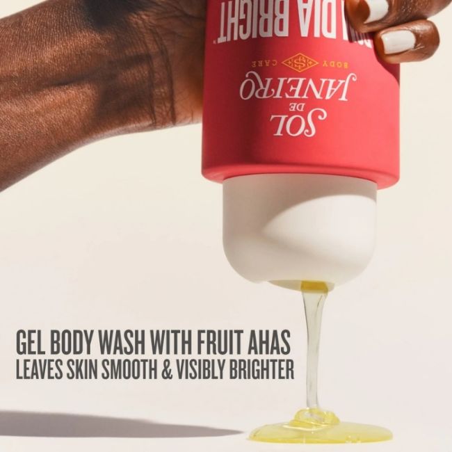 Gel Douche aux AHA BHA Bom Dia Bright Sol de Janeiro 385ml