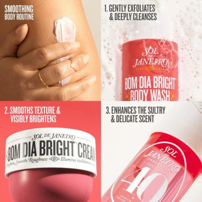 Gel Douche aux AHA BHA Bom Dia Bright Sol de Janeiro 385ml