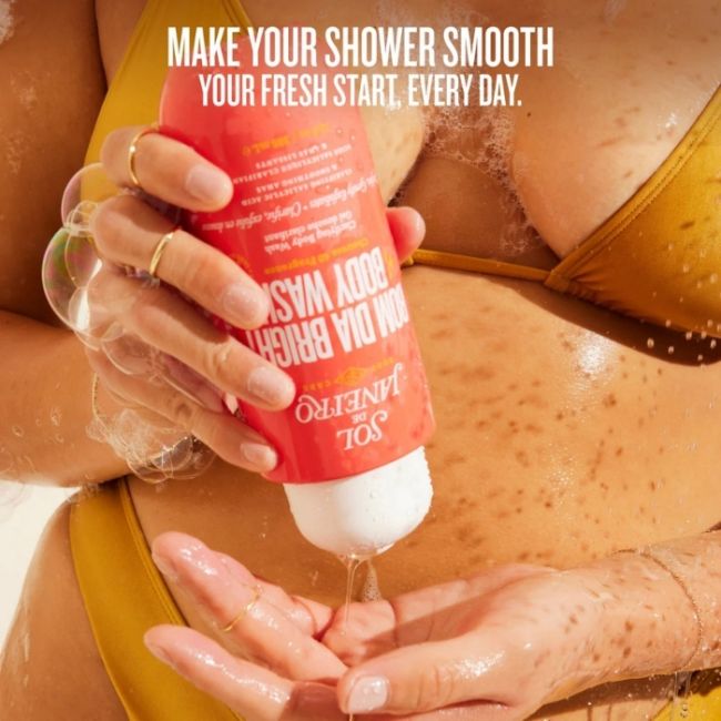 Gel Douche aux AHA BHA Bom Dia Bright Sol de Janeiro 385ml