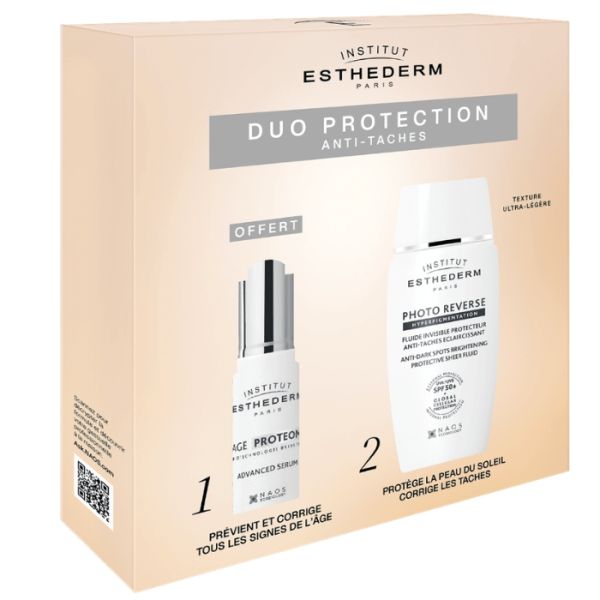 Duo-Schutzset Foto Reverse Schutzfluid + Age Proteom Serum Esthederm