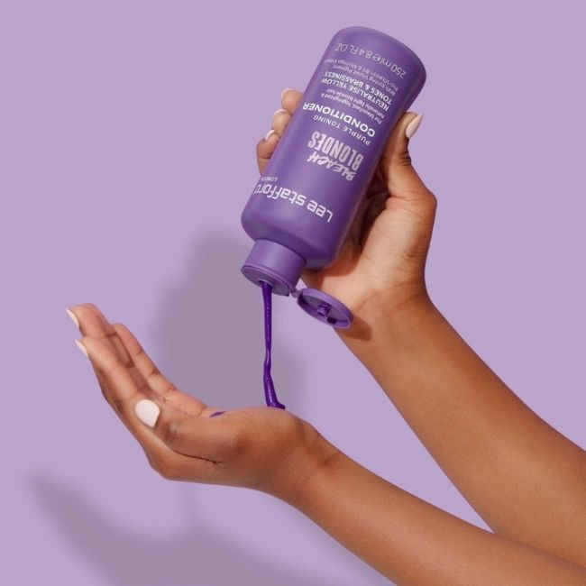 Après-Shampoing Déjaunissant Violet Bleach Blondes Lee Stafford 250ml