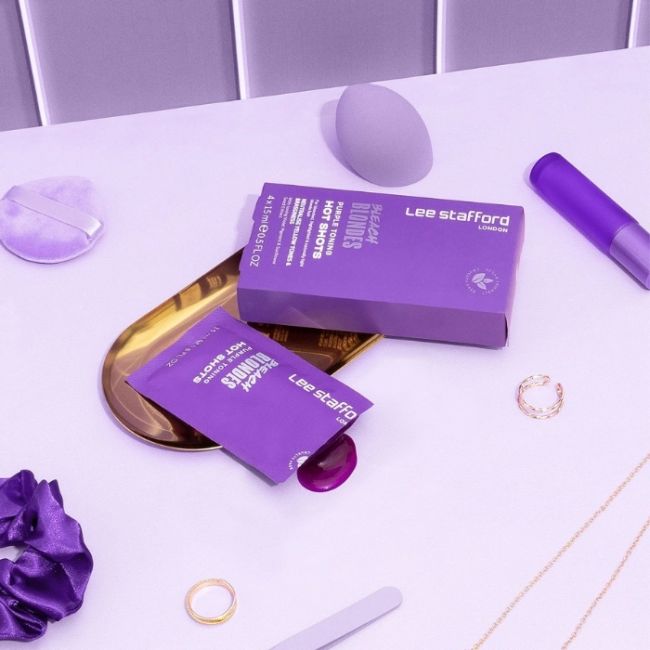 Cure Déjaunissante Violet Shot Bleach Blondes Lee Stafford 4 x 15ml
