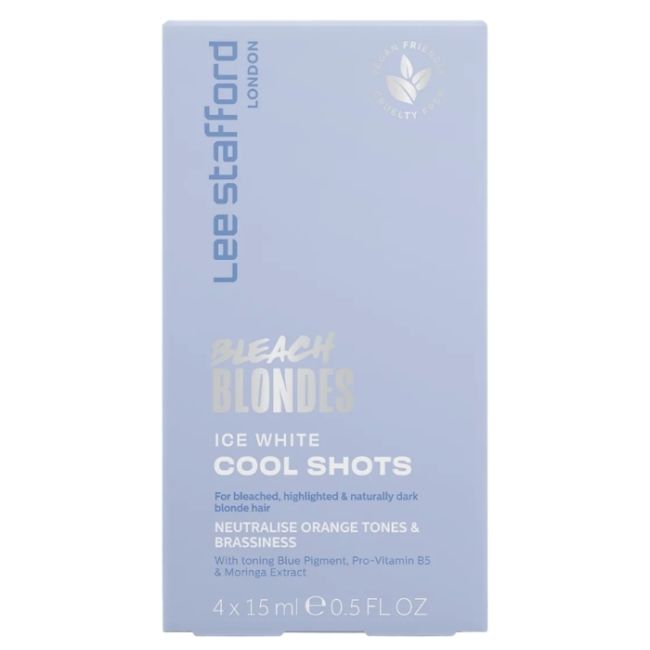Cure Déjaunissante Shots Blond Glacé Bleach Blondes Lee Stafford 4 x 15ml