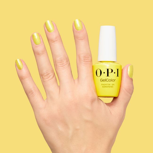 OPI Gel Color Vegan Trip to the Brite Side Paintin' on Sunshine! 15ml
