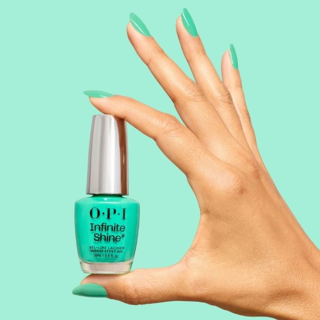 OPI Vernis Infinite Shine Vegan Trip to the Brite Side Follow the Ice Green Truck 15ml