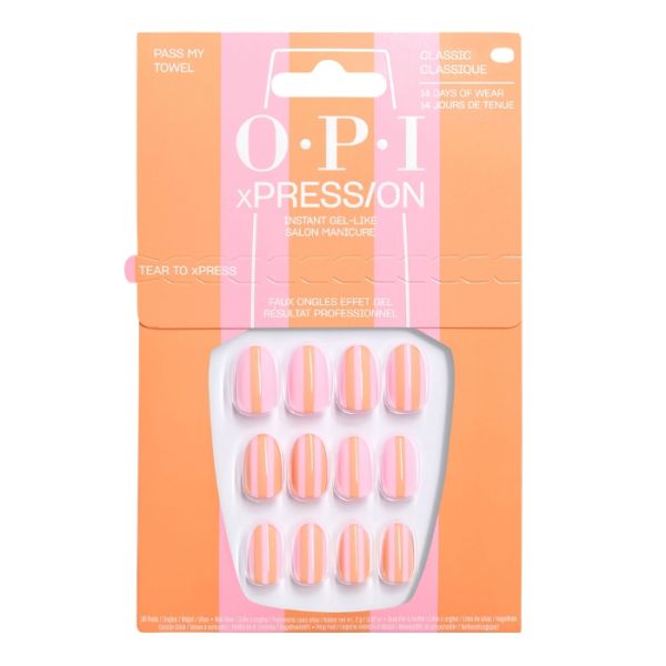 OPI Faux-ongles xPRESS/ON Trip to the Brite Side Pass my Towel