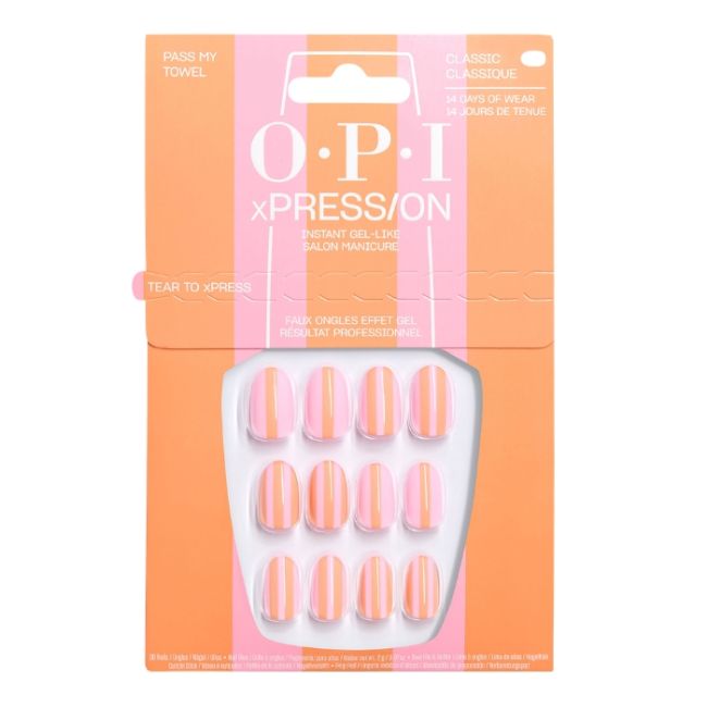 OPI Faux-ongles xPRESS/ON Trip to the Brite Side Pass my Towel