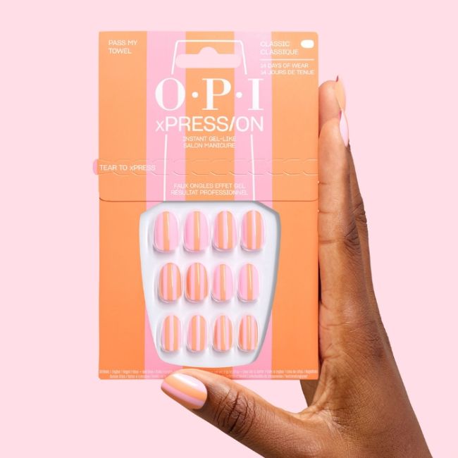 OPI Faux-ongles xPRESS/ON Trip to the Brite Side Pass my Towel