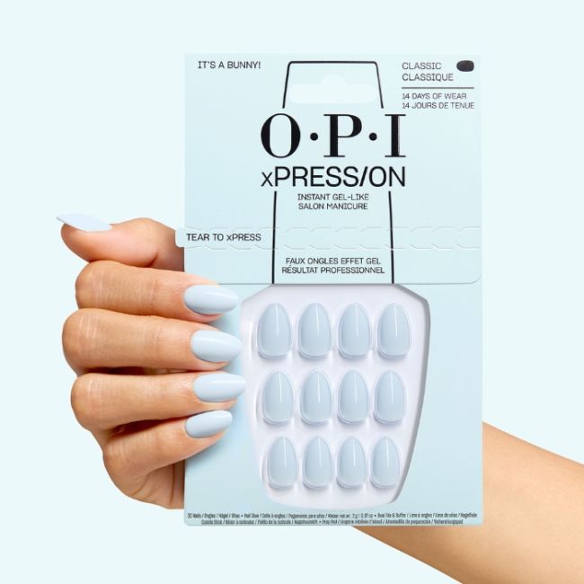 OPI Faux-ongles xPRESS/ON Trip to the Brite Side It's a Bunny!