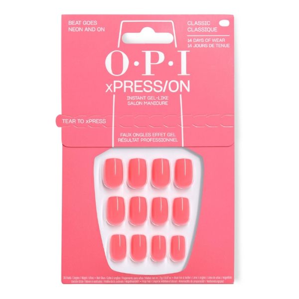 OPI Faux-ongles xPRESS/ON Trip to the Brite Side Beat Goes Neon and On