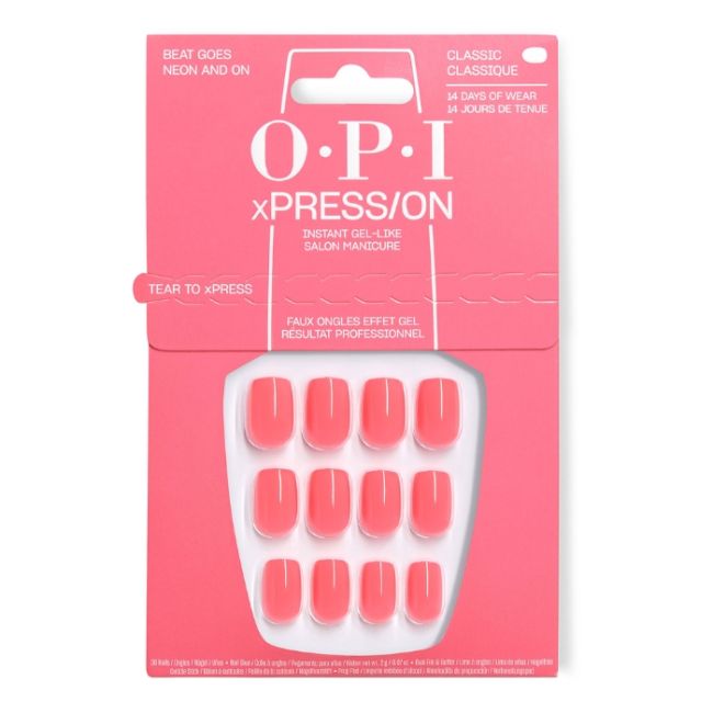 OPI Faux-ongles xPRESS/ON Trip to the Brite Side Beat Goes Neon and On
