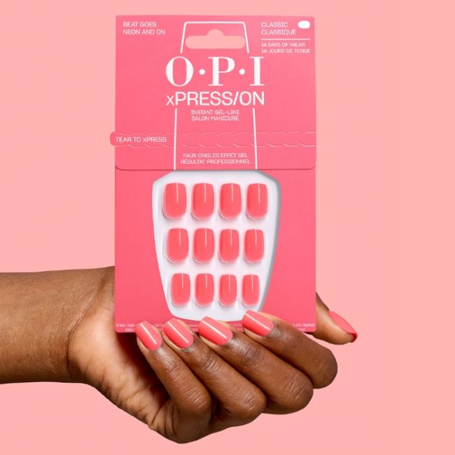 OPI Faux-ongles xPRESS/ON Trip to the Brite Side Beat Goes Neon and On