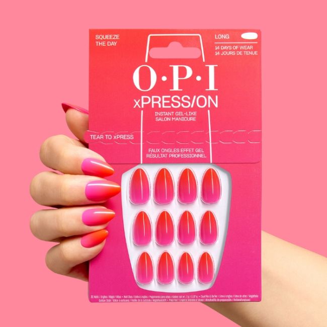 OPI Faux-ongles xPRESS/ON Trip to the Brite Side Squeeze the Day