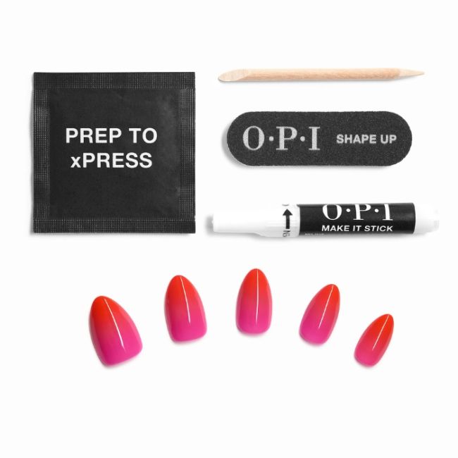 OPI Faux-ongles xPRESS/ON Trip to the Brite Side Squeeze the Day