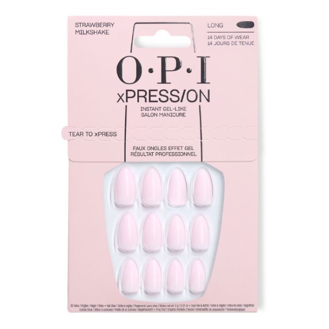 OPI Faux-ongles xPRESS/ON Trip to the Brite Side Strawberry Milkshake