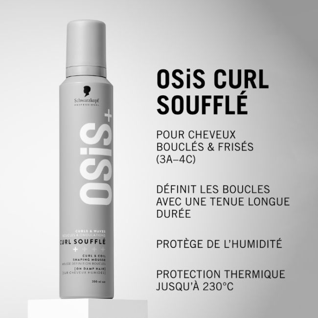 Mousse Définition Boucles Curl Soufflé OSIS+ Schwarzkopf 200ml