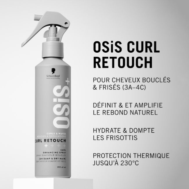 Spray Raviveur Boucles Curl Retouch OSIS+ Schwarzkopf 200ml