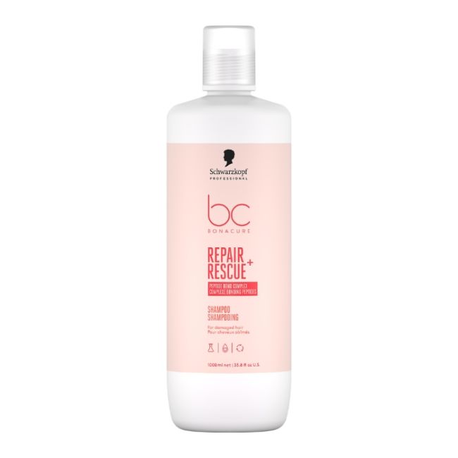 Shampooing pour cheveux abimés Bonacure Repair Rescue Schwarzkopf 1L