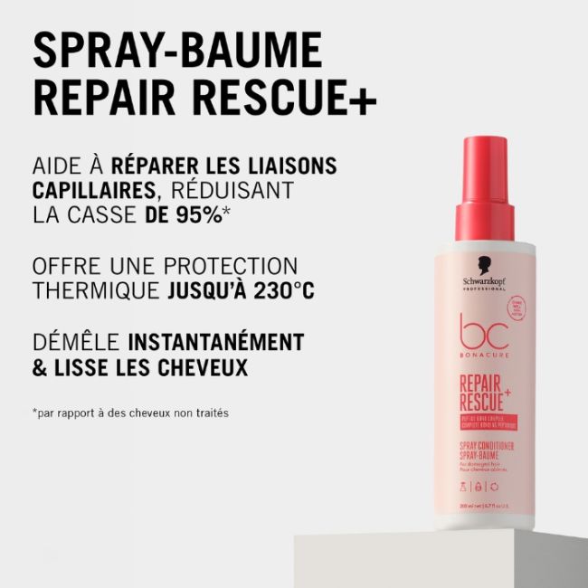 Spray réparateur cheveux Bonacure Repair Rescue Schwarzkopf 400ml