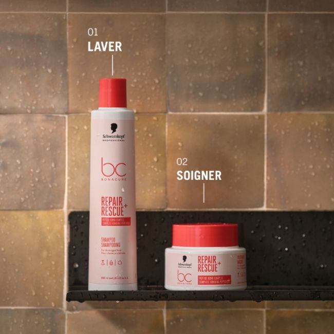 Shampooing pour cheveux abimés Bonacure Repair Rescue Schwarzkopf 1L