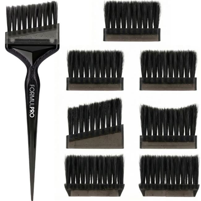 Pinceau de coloration Noir à tête interchangeable 8 embouts Shophair
