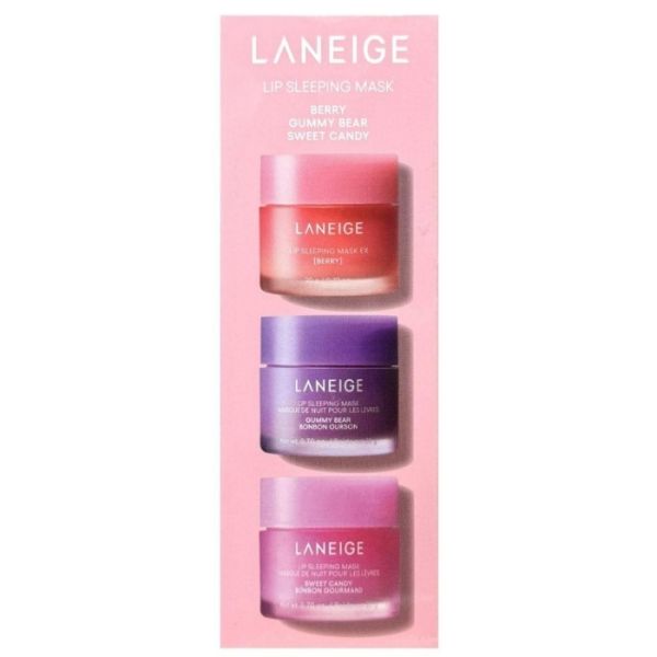 Trio de máscaras noturnas para os lábios Berry, Gummy Bear, Sweet Candy Laneige
