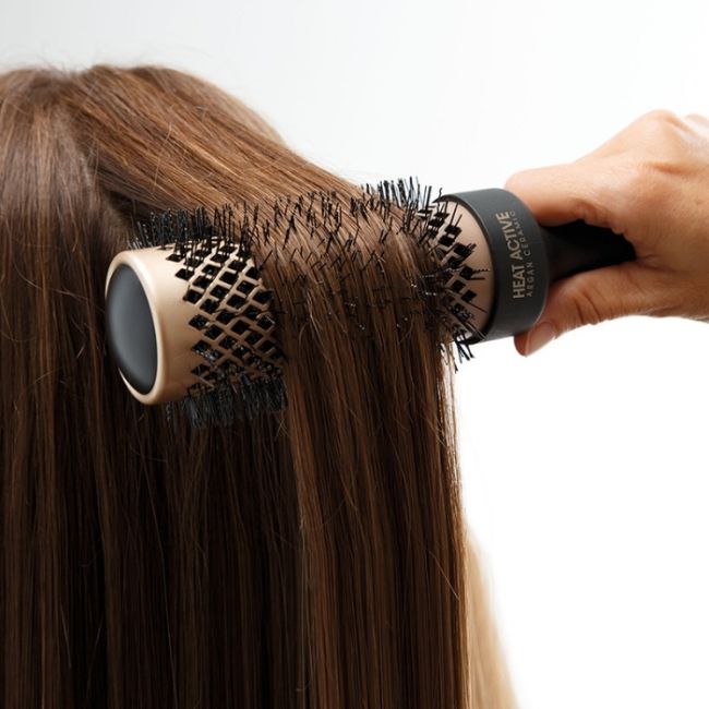 Brosse Thermique 25mm Heat Active Carbon Argan SALONXPRO