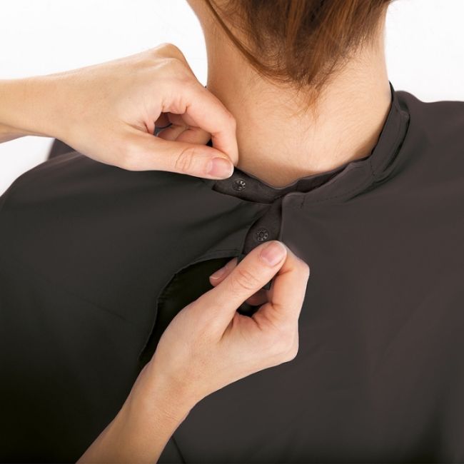Cape de coupe Fermeture avec 6 boutons-pression Cape Flex SALONXPRO