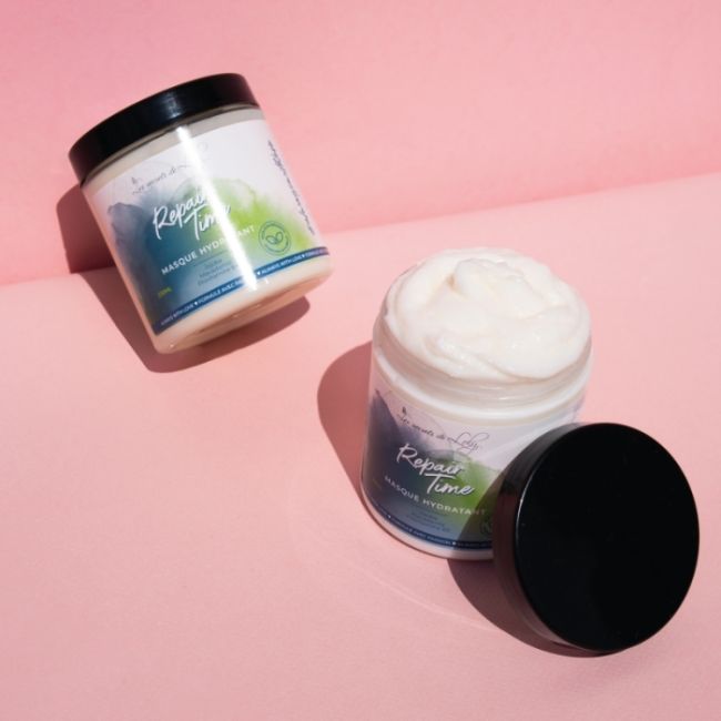 Máscara hidratante e fortificante Repair Time Les Secrets de Loly 230ml