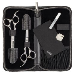 Set de ciseaux Stage pro set offset silver 5.5” SALONXPRO