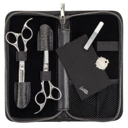 Set de ciseaux Stage pro set offset silver 5.5” SALONXPRO