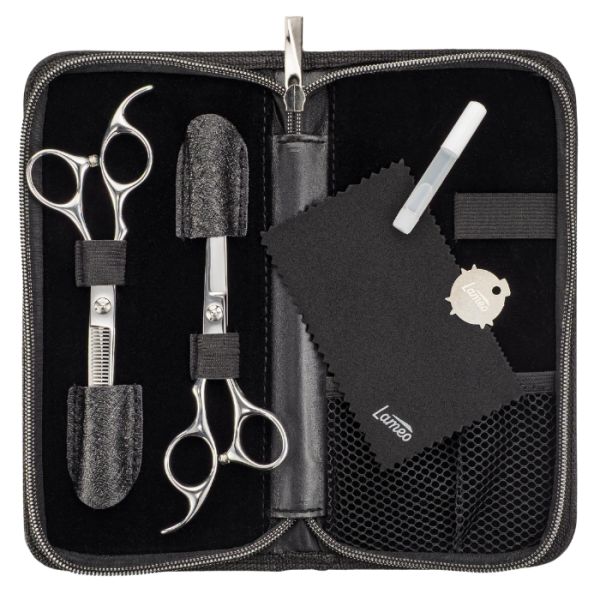 Set de ciseaux Stage pro set offset silver 5.5” SALONXPRO