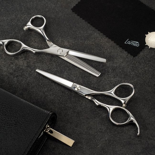 Set de ciseaux Stage pro set offset silver 5.5” SALONXPRO