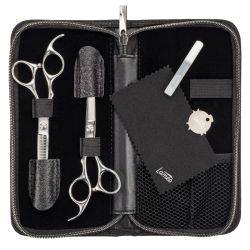 Set de ciseaux Stage pro set offset silver 6” SALONXPRO