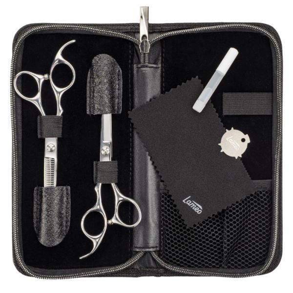 Set de ciseaux Stage pro set offset silver 6” SALONXPRO