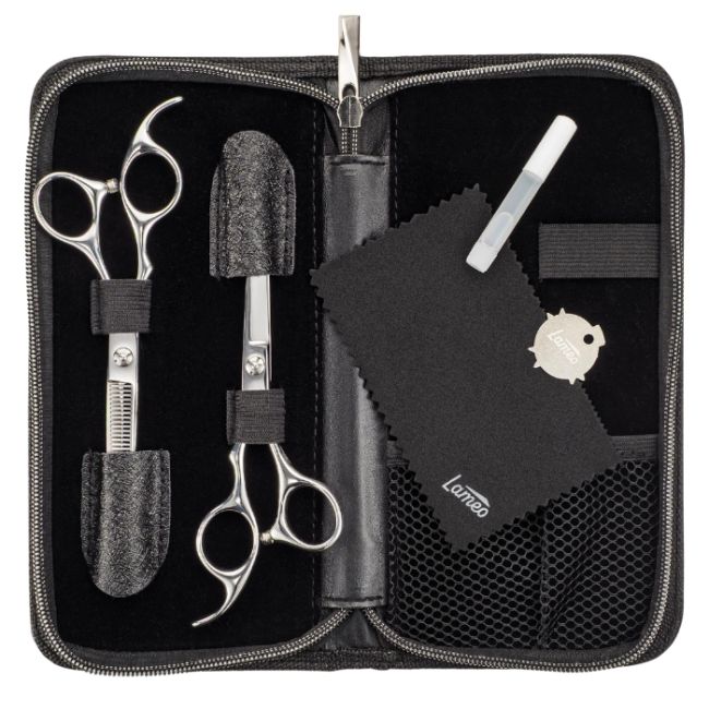 Set de ciseaux Stage pro set offset silver 6” SALONXPRO