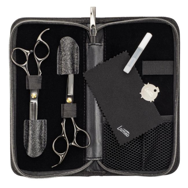 Set de ciseaux Stage pro set offset black5.5” SALONXPRO