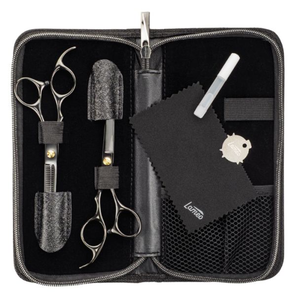 Set de ciseaux Stage pro set offset black6” SALONXPRO