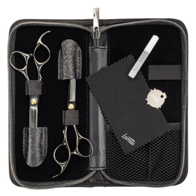 Set de ciseaux Stage pro set offset black6” SALONXPRO
