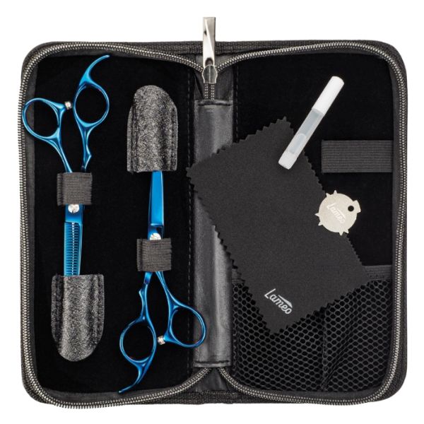 Set de ciseaux Stage pro set offset blue5.5” SALONXPRO
