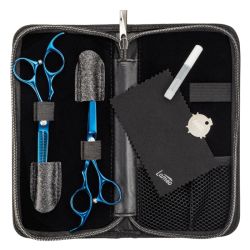 Set de ciseaux Stage pro set offset blue6” SALONXPRO