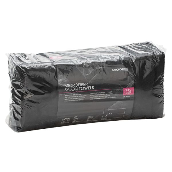Serviette en microfibre boite de 12 pcs SALONXPRO